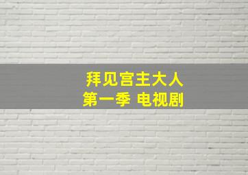 拜见宫主大人第一季 电视剧